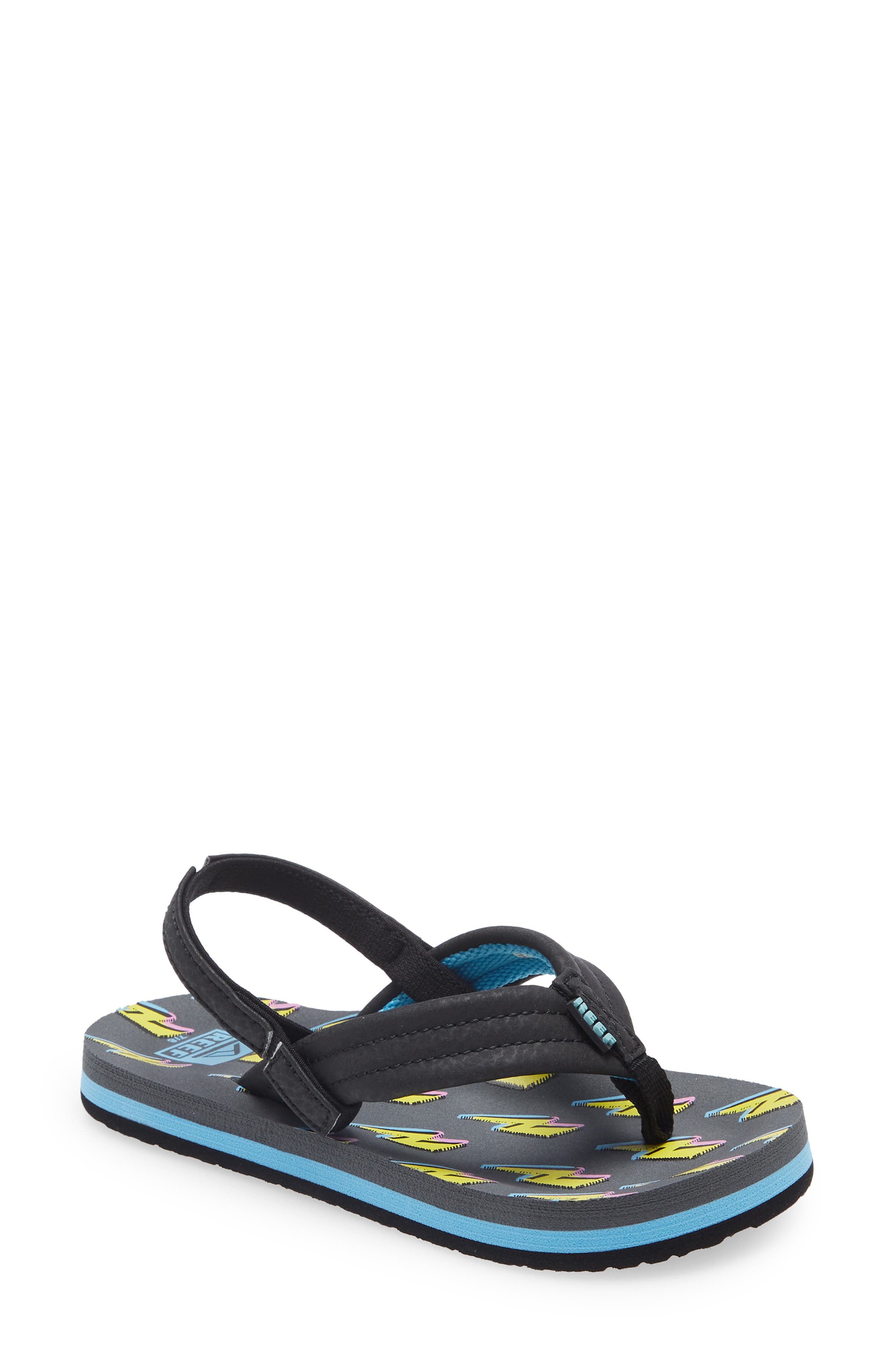 Reef Little Ahi Water Resistant Sandal, Main, color, 