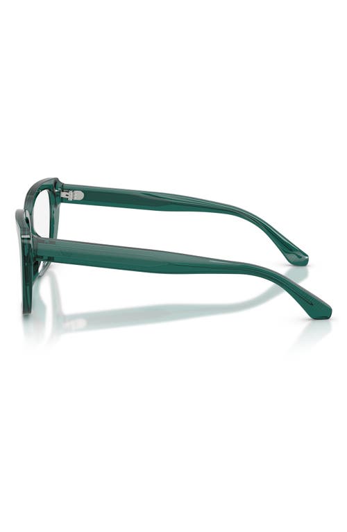 Emporio Armani 54mm Cat Eye Optical Glasses In Green