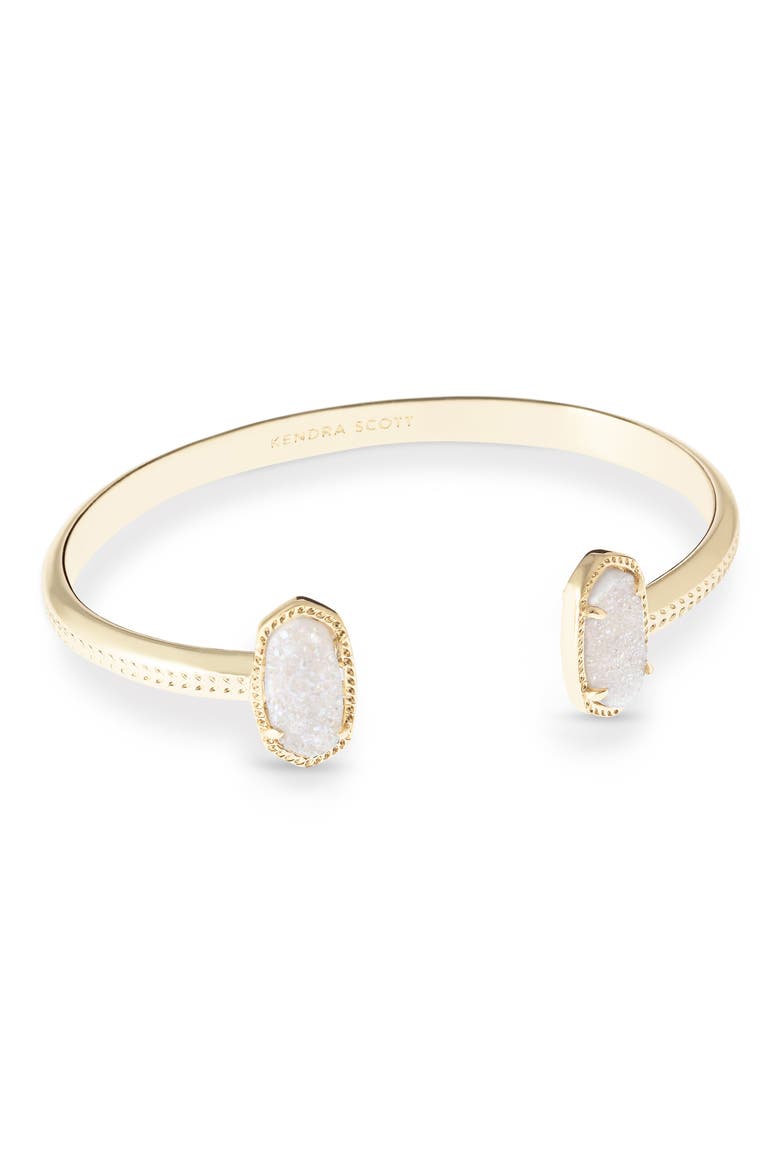 Elton Station Cuff Bracelet, Alternate, color, IRIDESCENT DRUSY/ GOLD