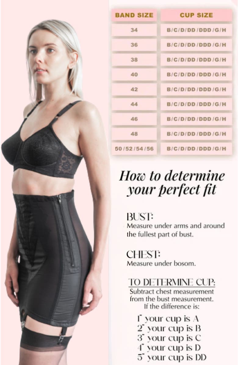 Rago Expandable Cup Wireless Shaper Bra, Alternate, color, Black