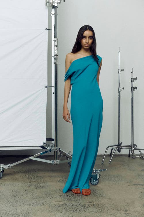 One Of Others Bardot Dress In Azure