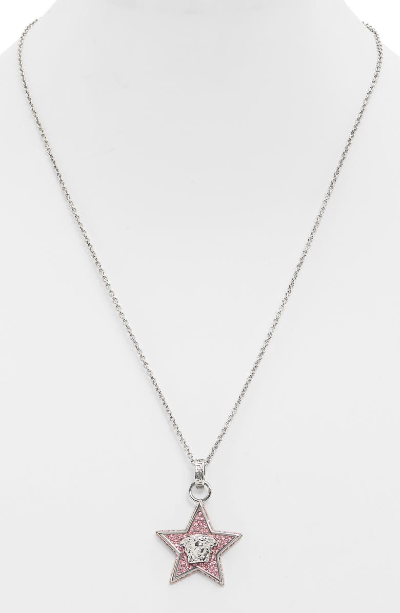 Versace Star Pendant Necklace, Alternate, color, 