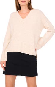 Vince Camuto High-Low V-Neck Sweater