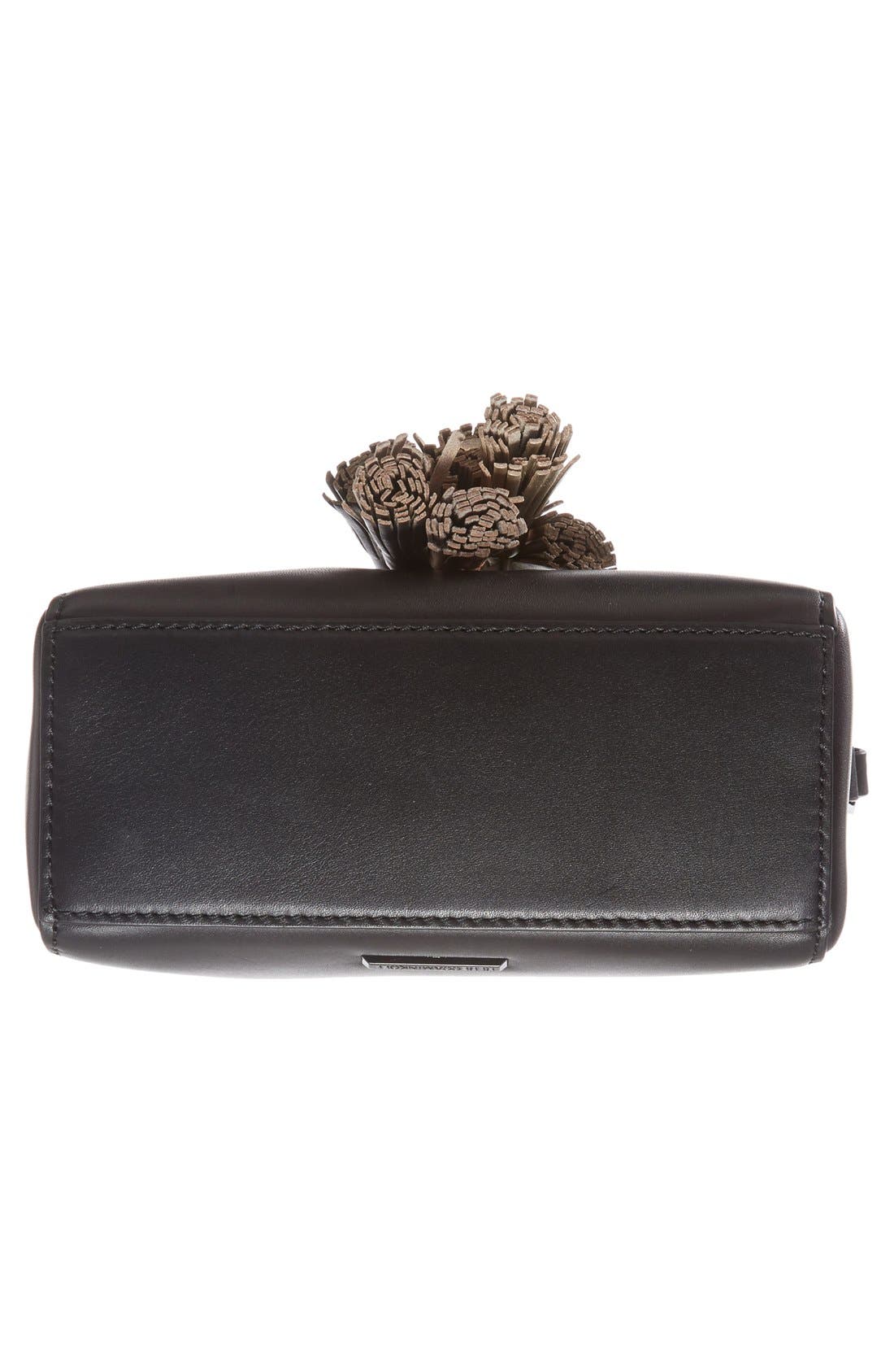 'Mini Sofia' Crossbody Bag, Alternate, color, BLACK METALLIC/ BLACK