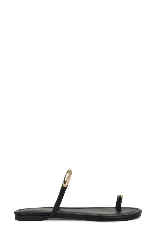 Shop Nine West Balon Slide Sandal In Black