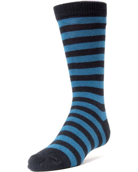 Two Color Striped Dress Socks (Big Kid)