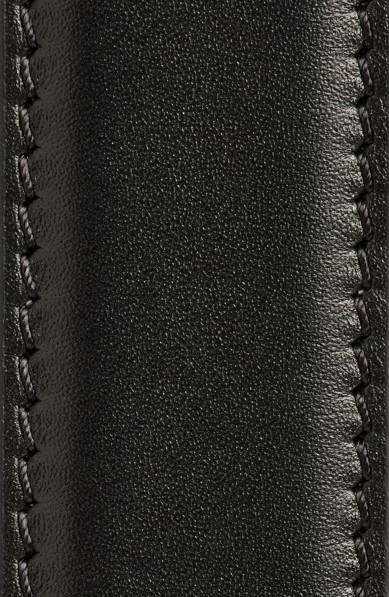 Khaite Lucca Leather Belt, Alternate, color, Black