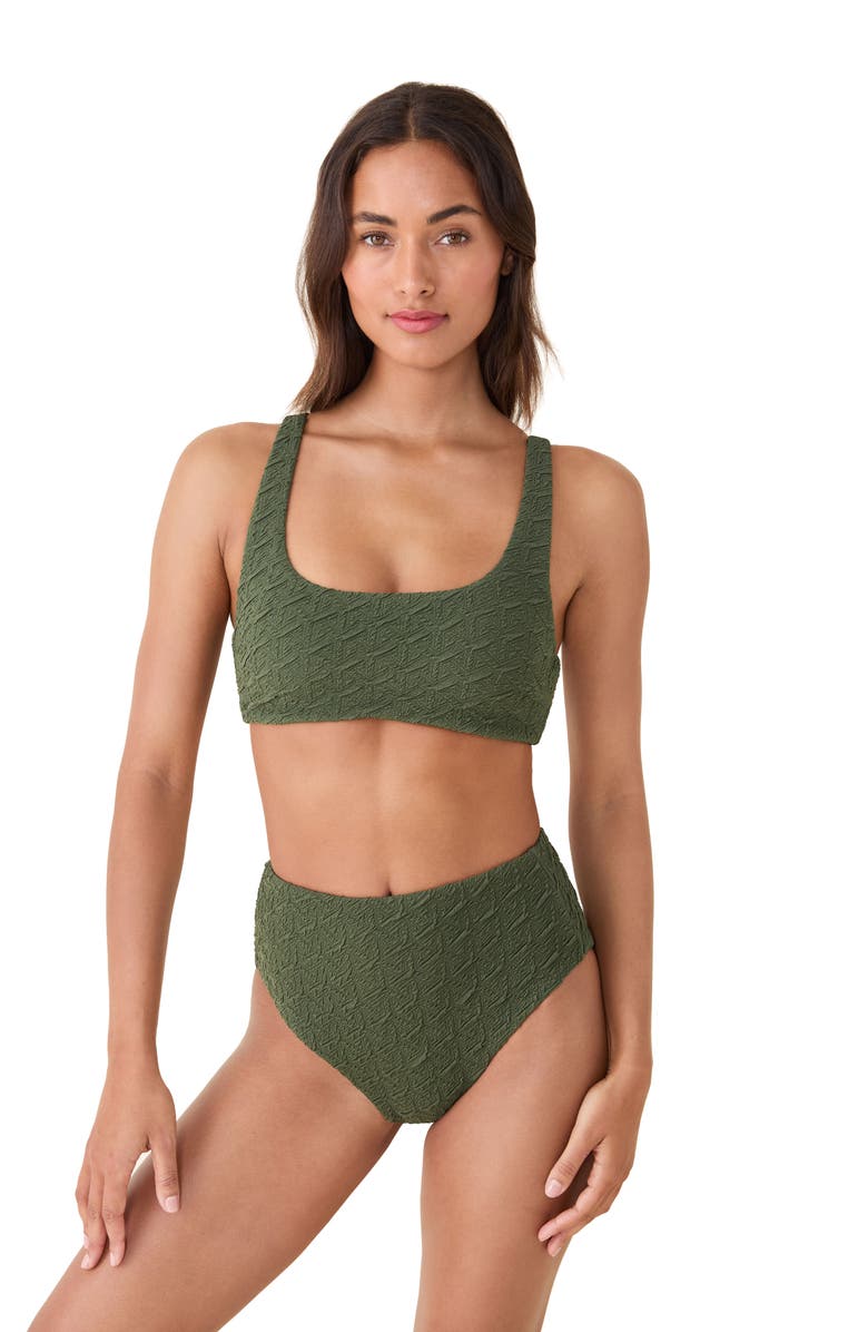 Andie The Devon Bikini Top, Alternate, color, Thyme