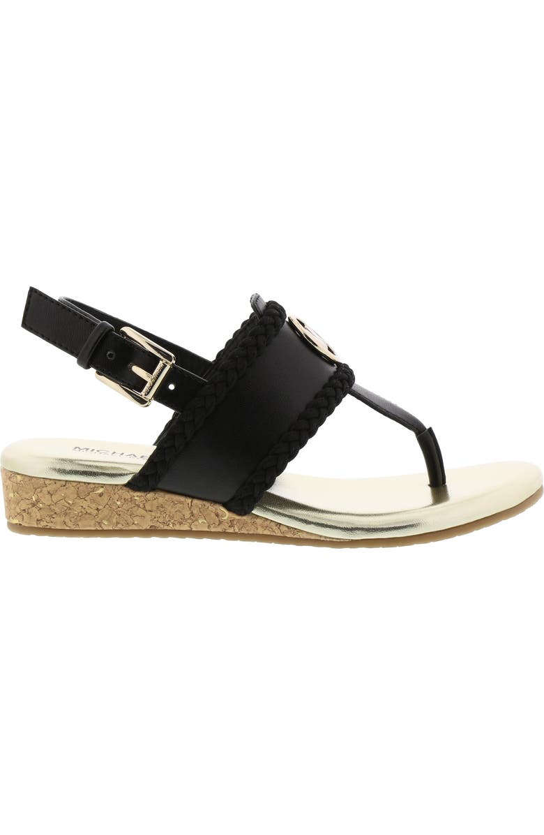 MICHAEL Michael Kors Perry Discover Metallic Thong Sandal, Alternate, color,