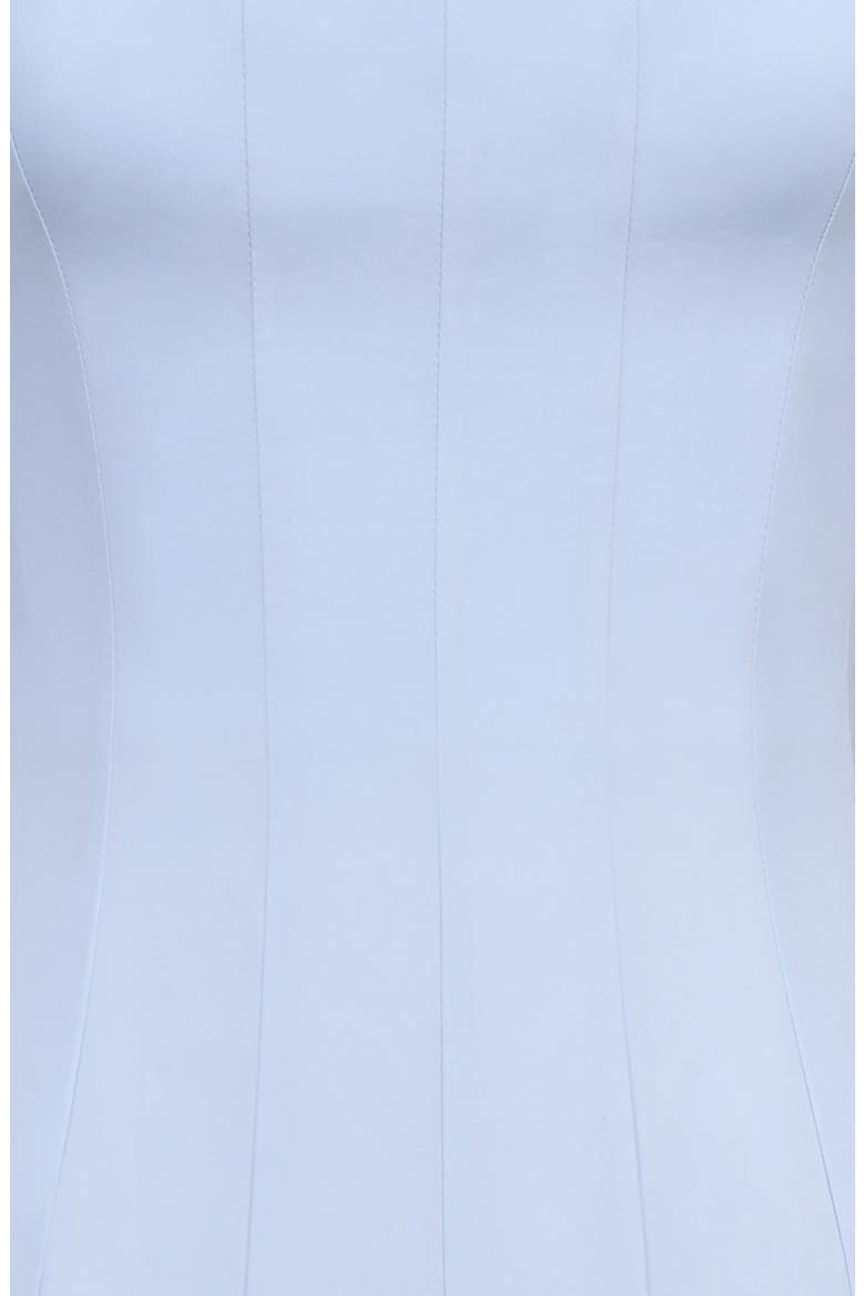 Soretta Pleated Lace-Up Fit & Flare Cocktail Dress, Alternate, color, BLUE