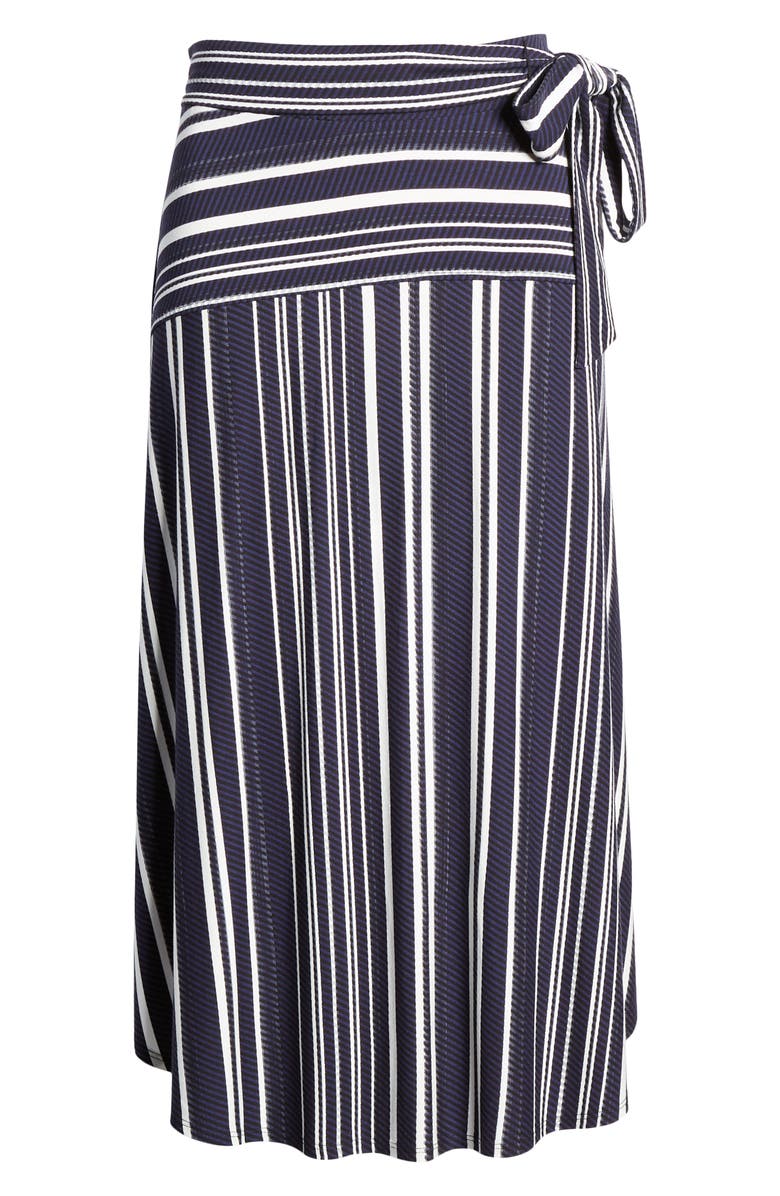 Tommy Bahama Anoche Stripe Tie Waist Skirt, Alternate, color, 