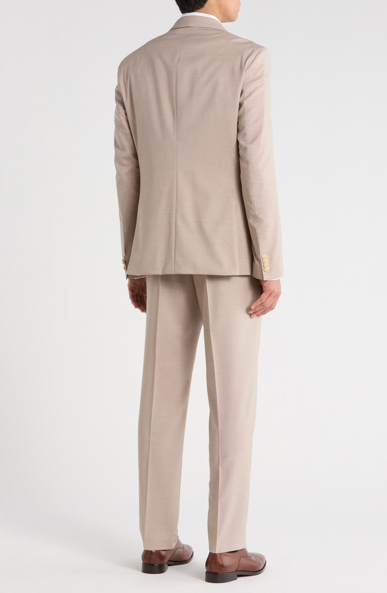 BOSS Houston Three-Piece Suit, Alternate, color, Light Beige