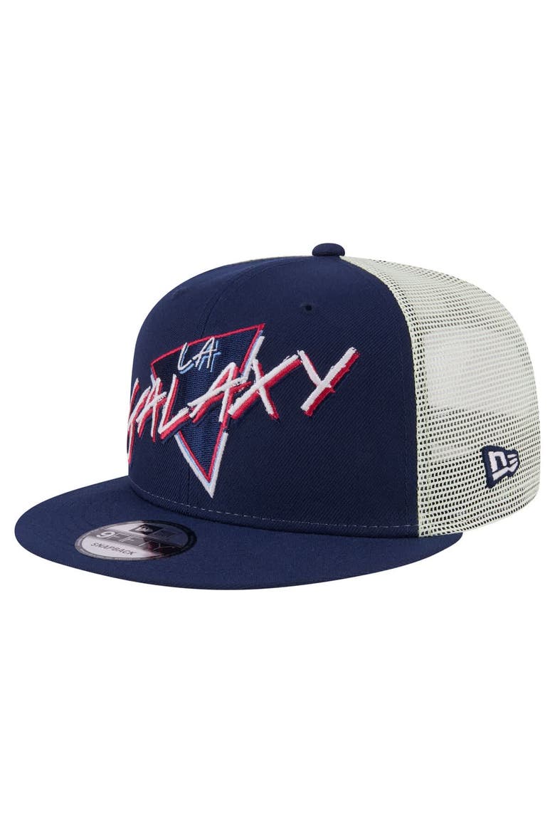 Men's New Era  Navy LA Galaxy Neon 9FIFTY Snapback Hat, Main, color, Navy