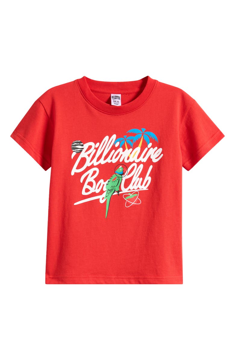Billionaire Boys Club Kids' Spaceberry Cotton Graphic T-Shirt, Main, color, Poppy Red