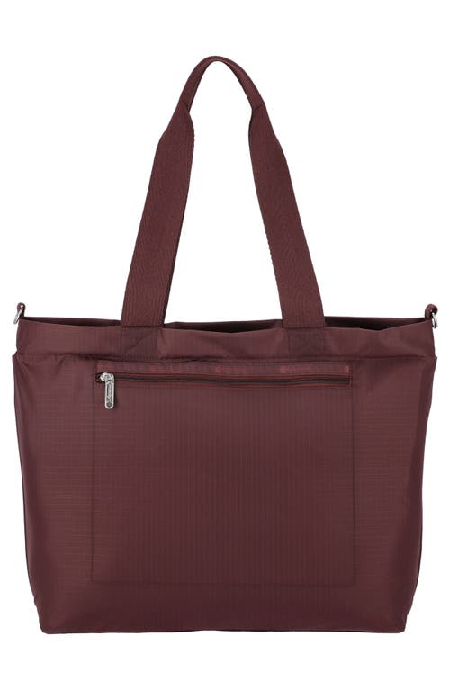 Lesportsac Carryall Zip Tote Bag In Burgundy