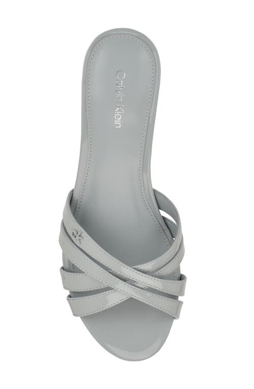 CALVIN KLEIN CALVIN KLEIN GABBIE KITTEN HEEL SLIDE SANDAL 