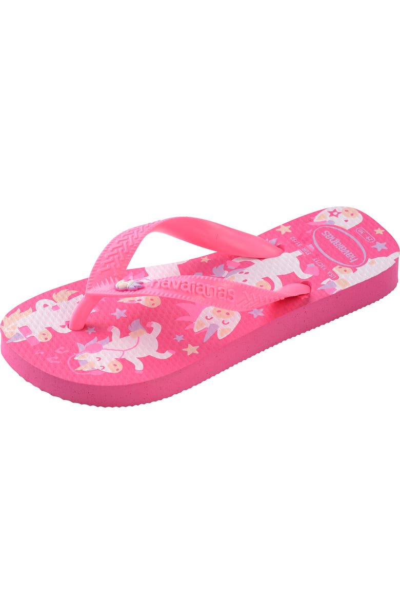 Havaianas Kids' Fantasy Flip Flop, Alternate, color, Pink Flux
