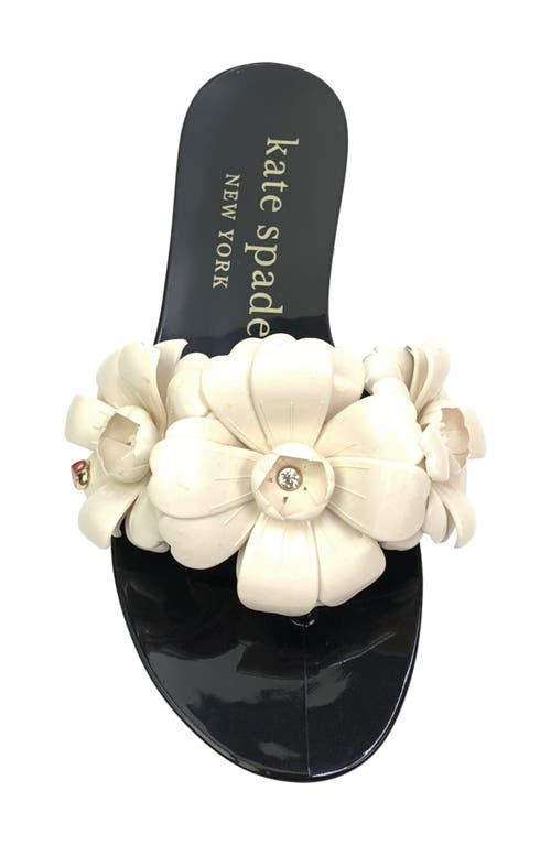 Kate Spade New York Jaylee Floral Flip Flop In Black