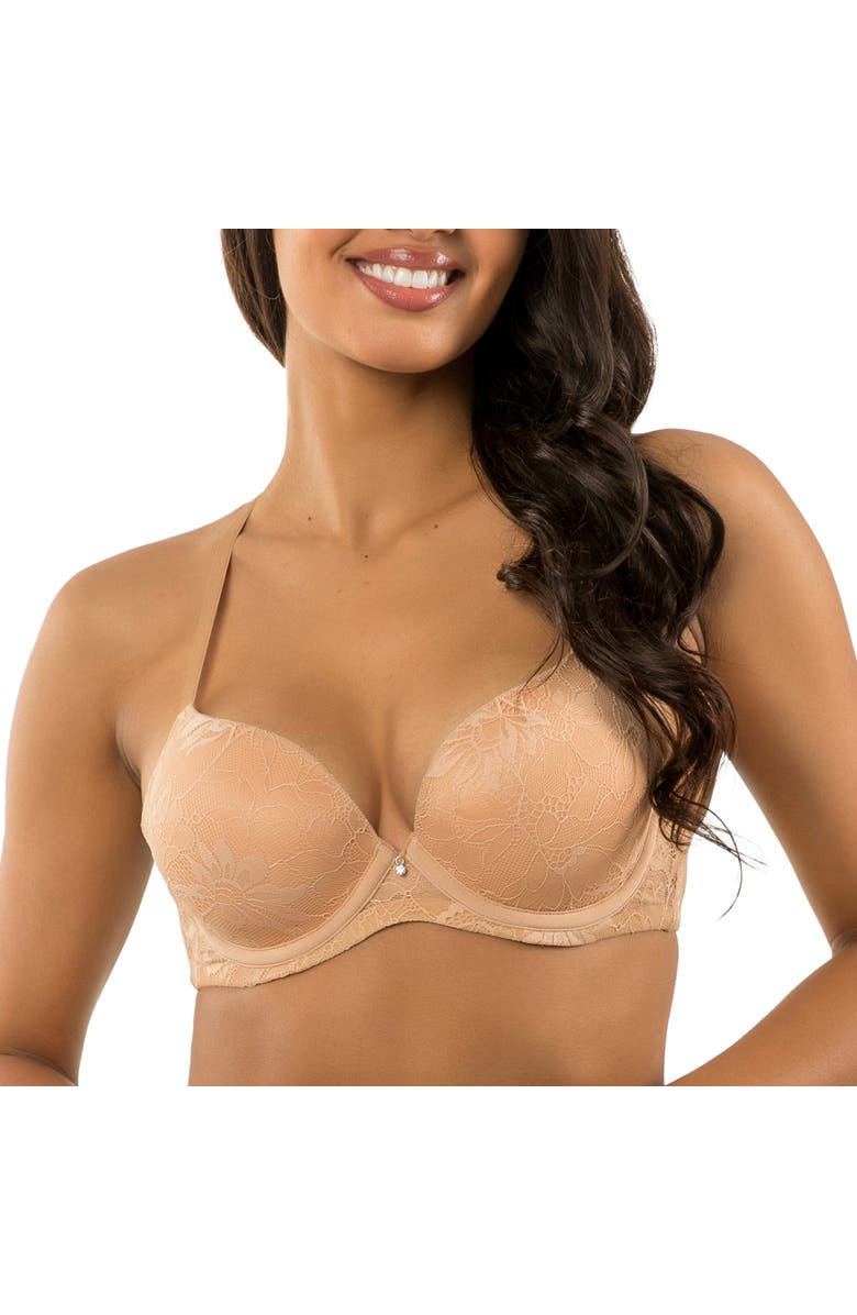 Parfait Luxlacy Lace T-Shirt Bra, Main, color, True Nude