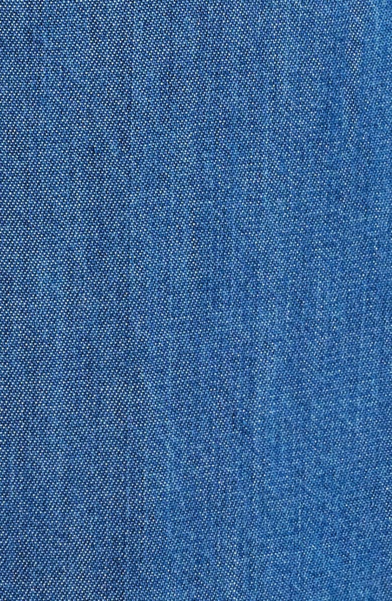 Theory Noll Short Sleeve Camp Shirt, Alternate, color, Dark Wash