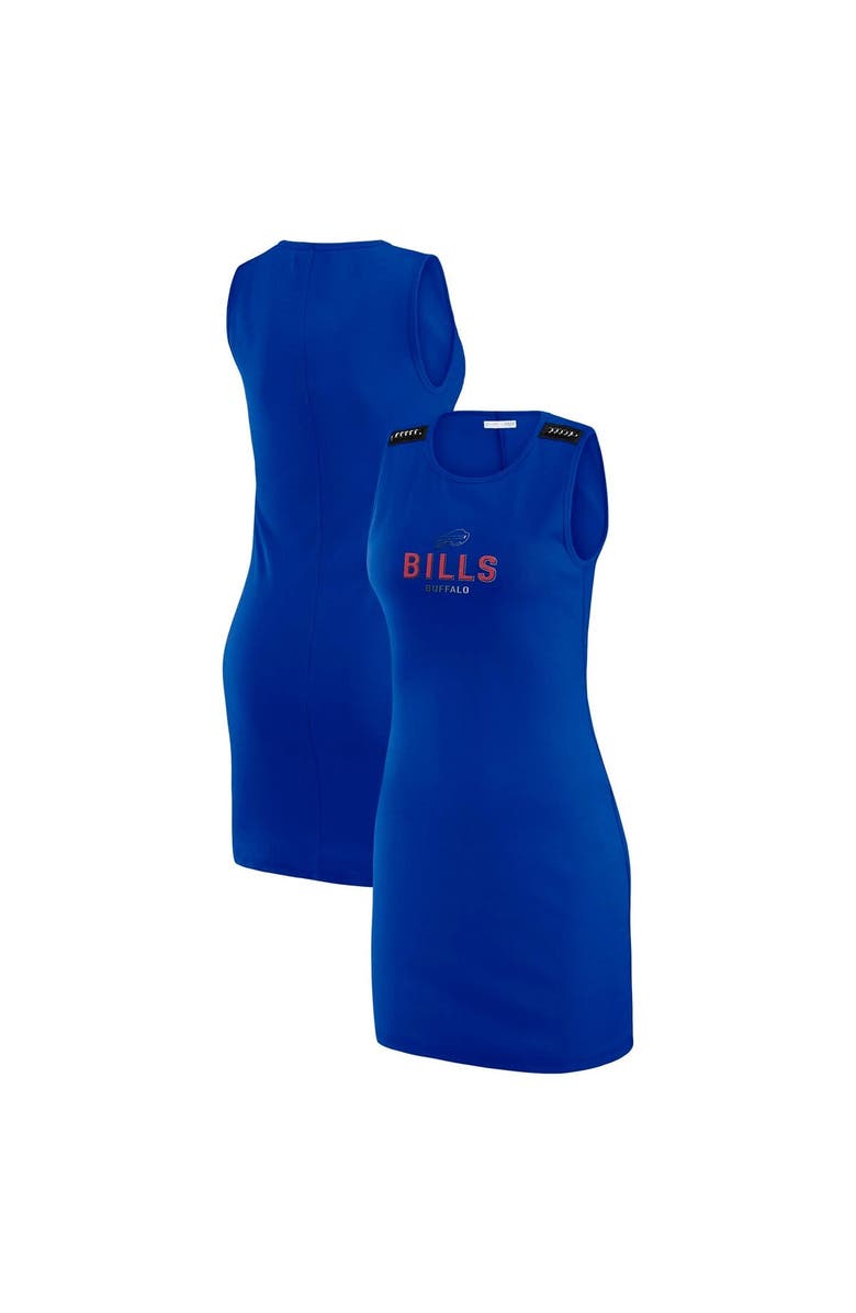 WEAR by Erin Andrews Women's WEAR by Erin Andrews x Gracie Hunt Royal Buffalo Bills Ribbed Tank Dress, Main, color, Royal