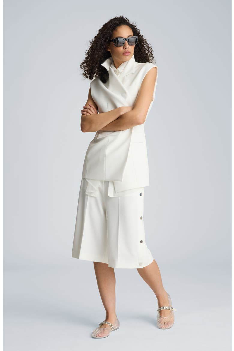 High Rise Long Shorts, Alternate, color, PURE WHITE