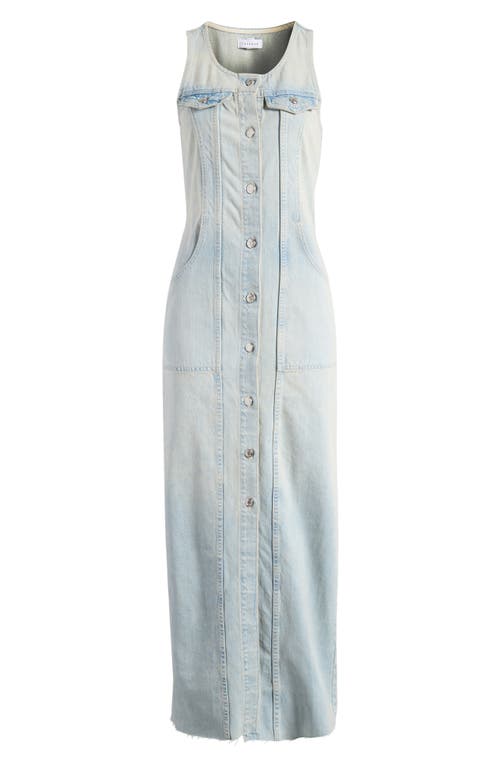 TOPSHOP TOPSHOP SLEEVELESS DENIM MAXI DRESS