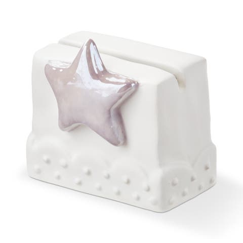 Everyday Purple Earthenware Star Mini Photo Holder Frame 2.5x1.25x2.5 in