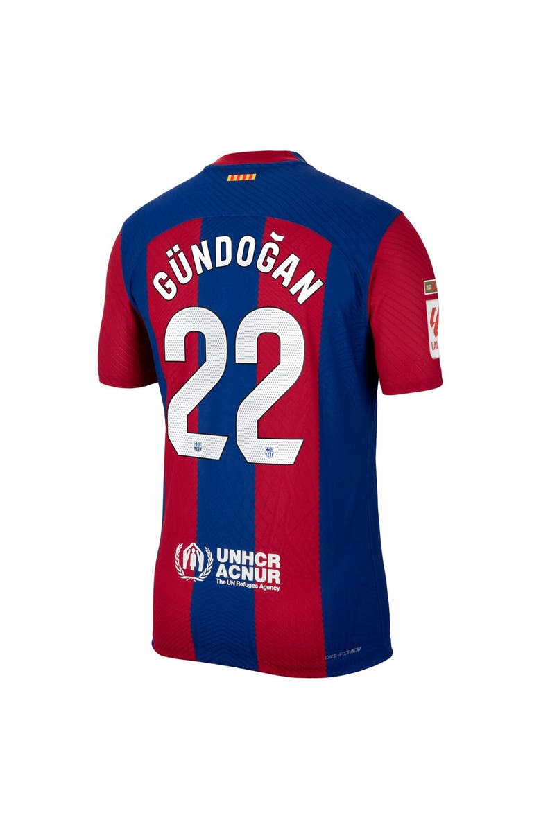 Nike Men's Nike Ilkay Gündogan Royal Barcelona 2023/24 Home Match Authentic Player Jersey, Alternate, color, 