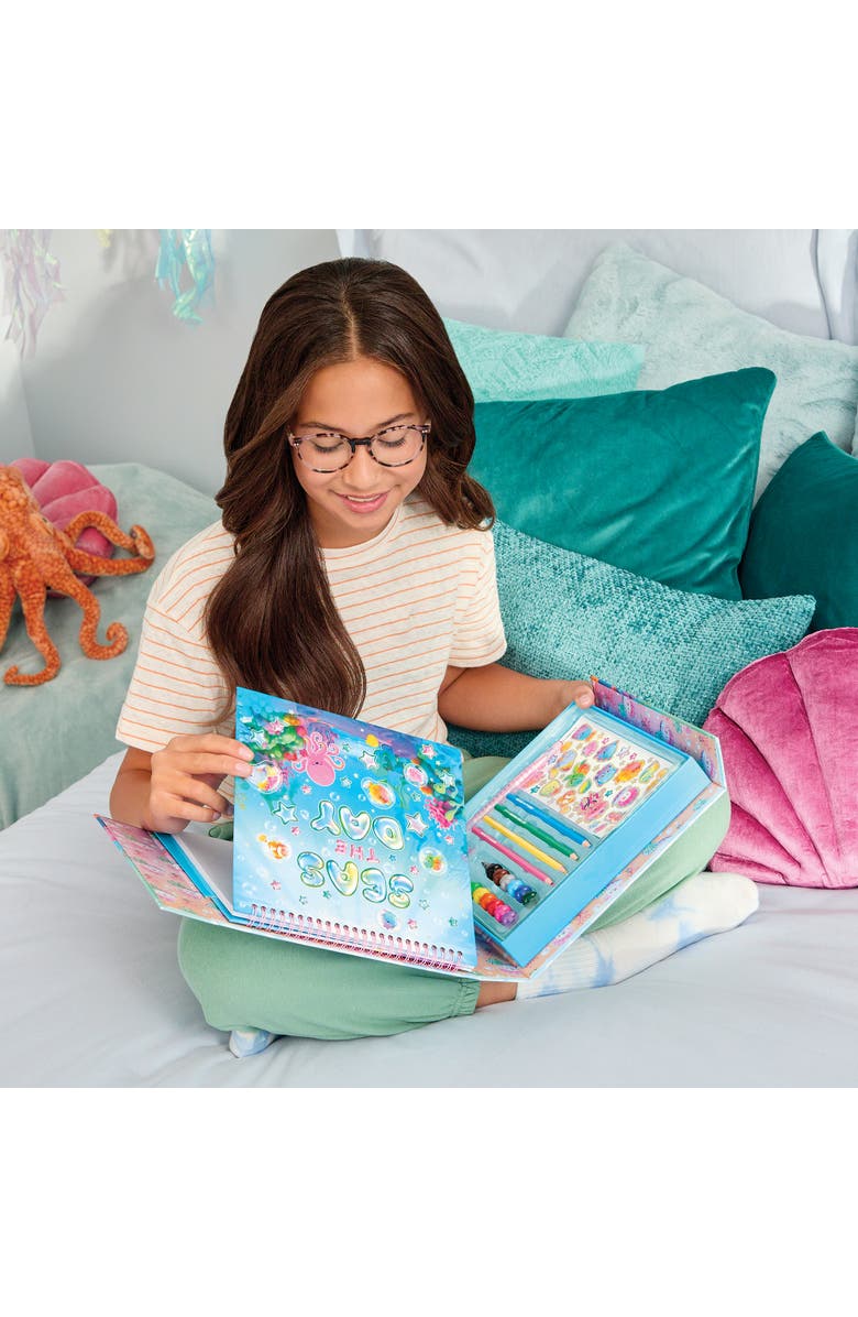 3C4G Seas The Day! Artist Drawing Set 20 Piece Ocean Theme Kit, Sketchbook, Alternate, color, Multicolored