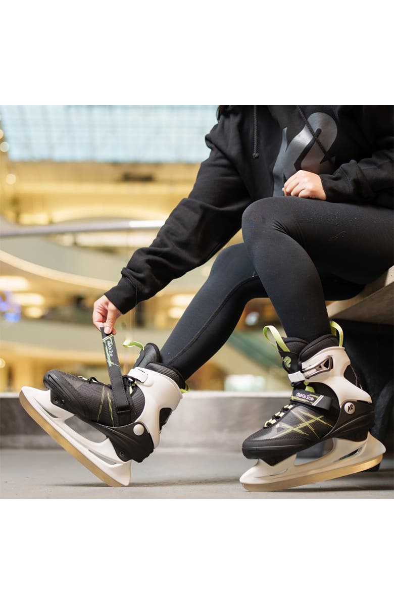 K2 Alexis Ice Womens Ice Skates, Alternate, color, Grey/Green