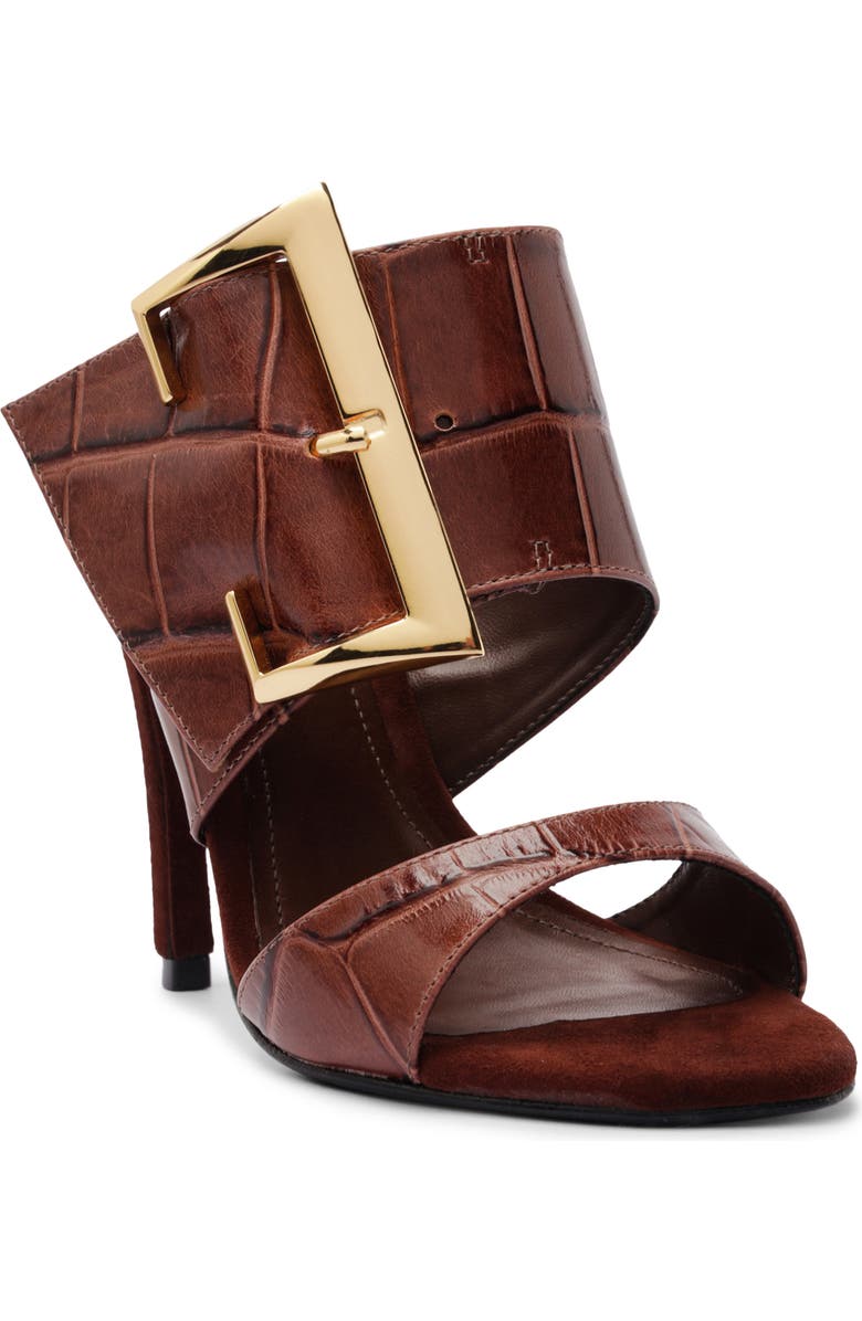 Schutz Beatrix Slide Sandal, Main, color, Root Brown