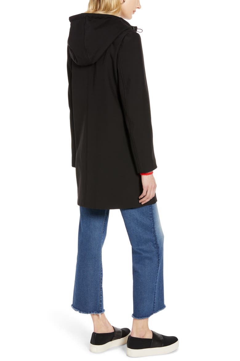 Hooded Raincoat, Alternate, color, BLACK