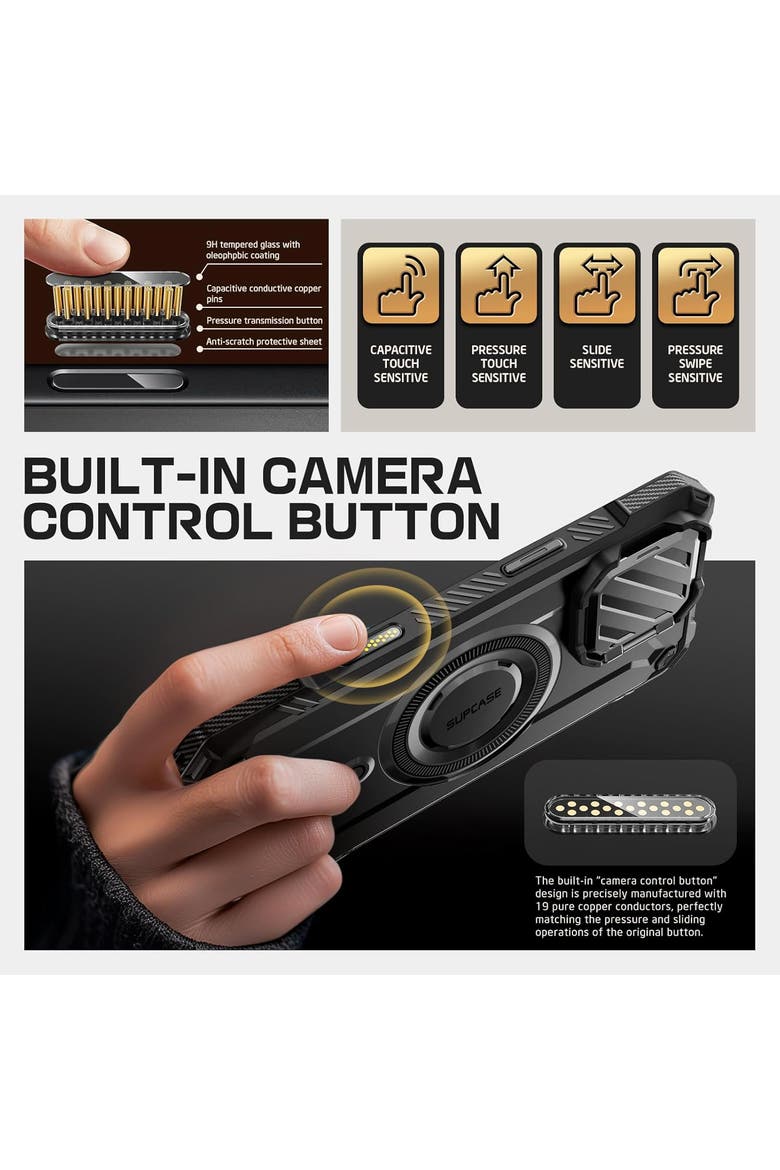 iPhone 16 Pro Max 6.9 inch Unicorn Beetle MAG XT MagSafe Case, Alternate, color, Black