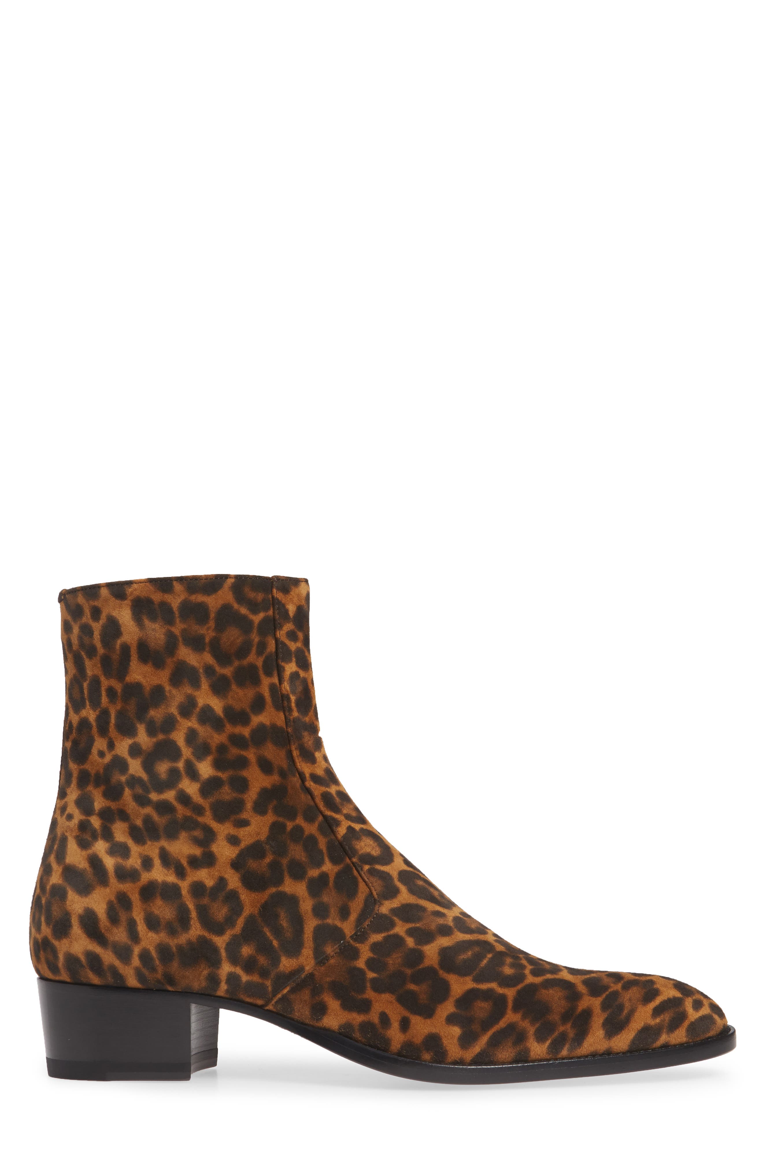 Saint Laurent Wyatt Zip Boot, Alternate, color, 