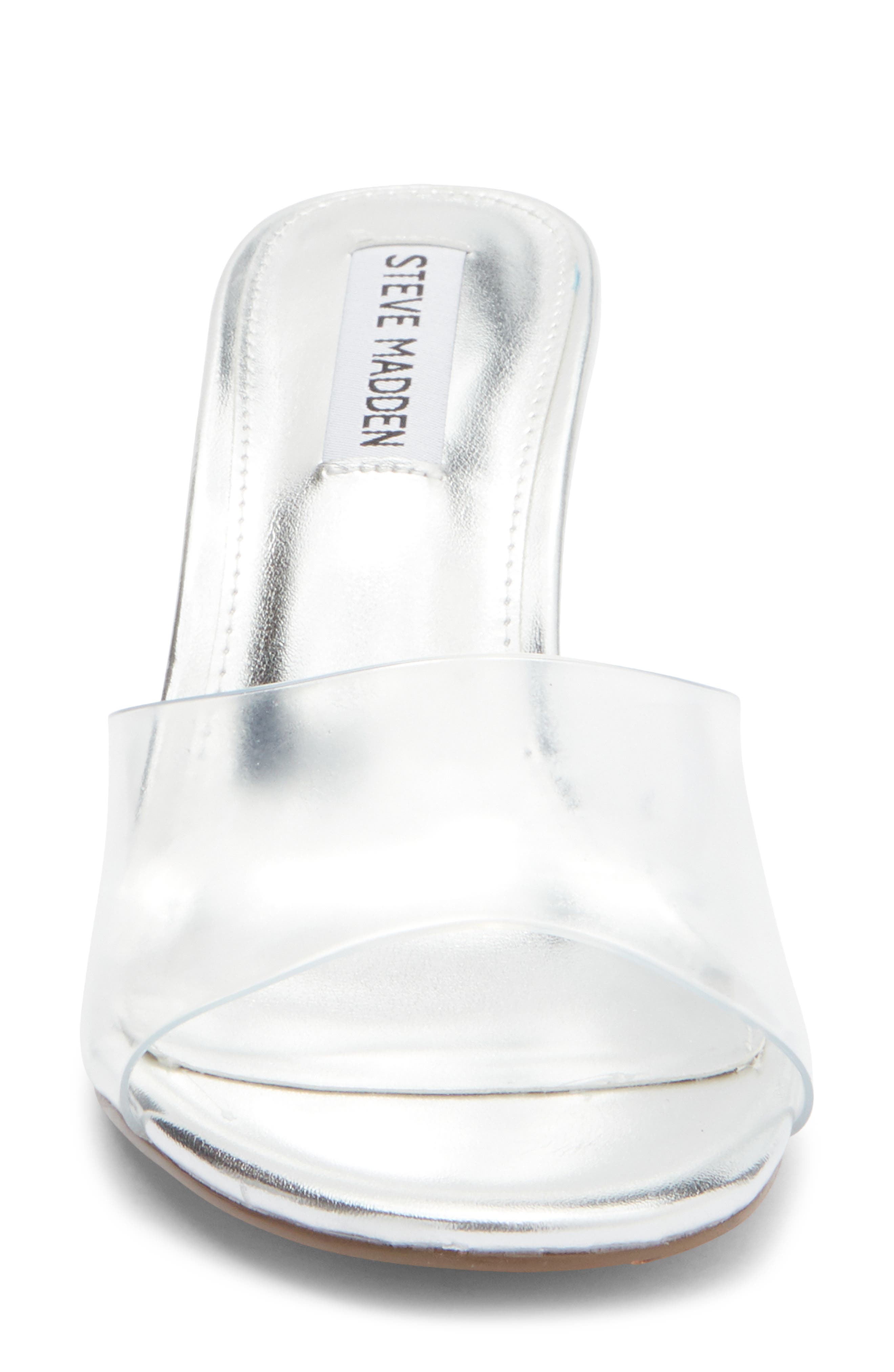 Steve Madden Stormi Wedge Slide Sandal, Alternate, color, Clear