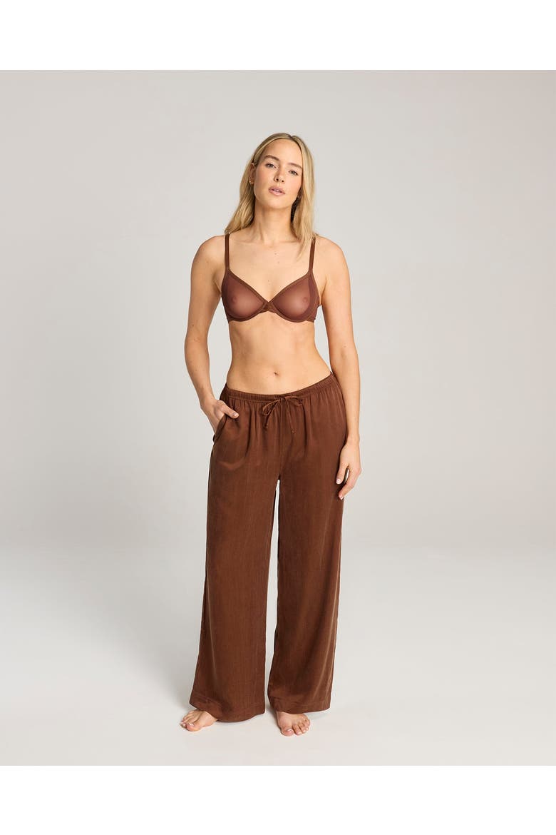 Eco-Luxe Drawstring Pant, Main, color, Cocoa