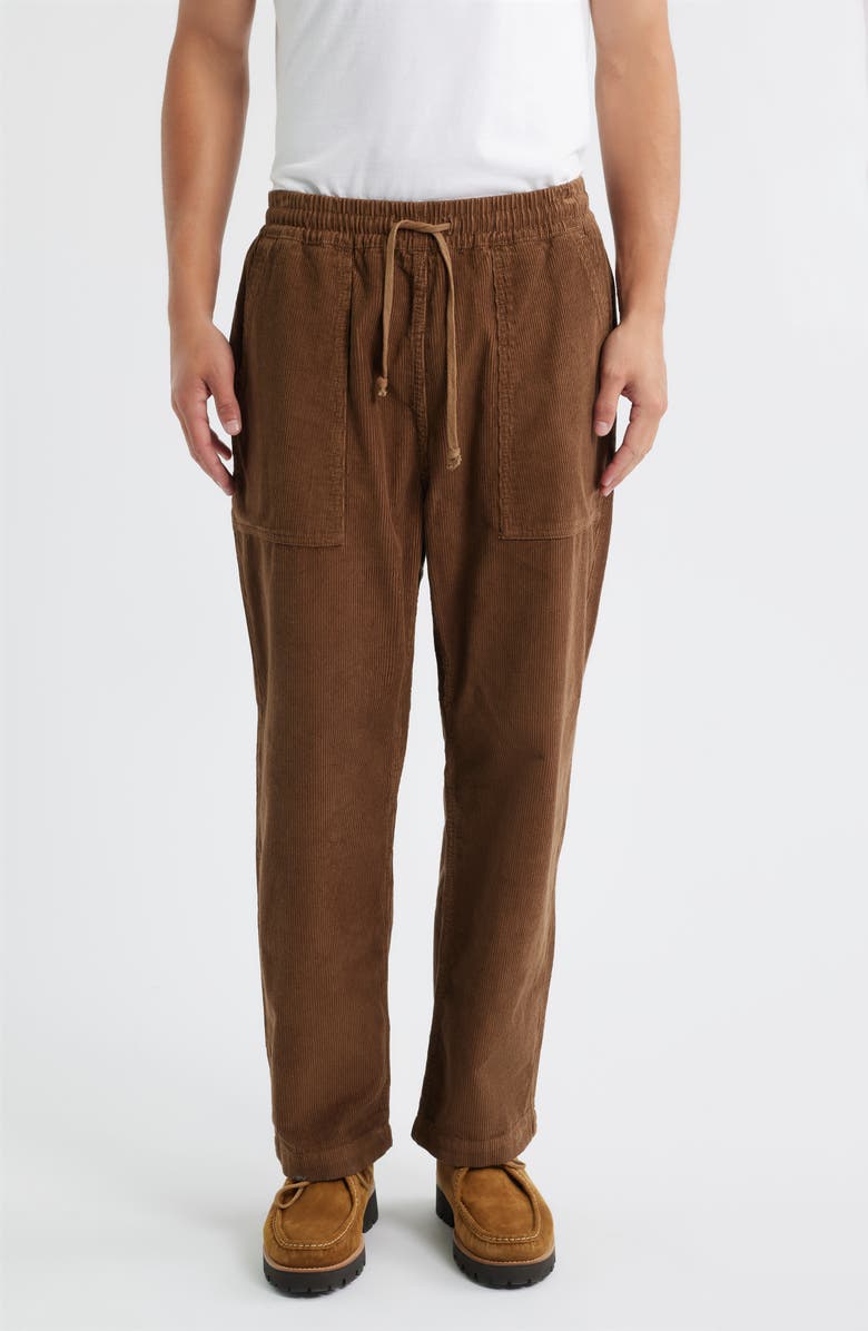 Service Works Organic Cotton Corduroy Drawstring Chef Pants, Main, color, Copper Spice