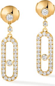 Messika Move Uno Pavé Diamond Drop Earrings