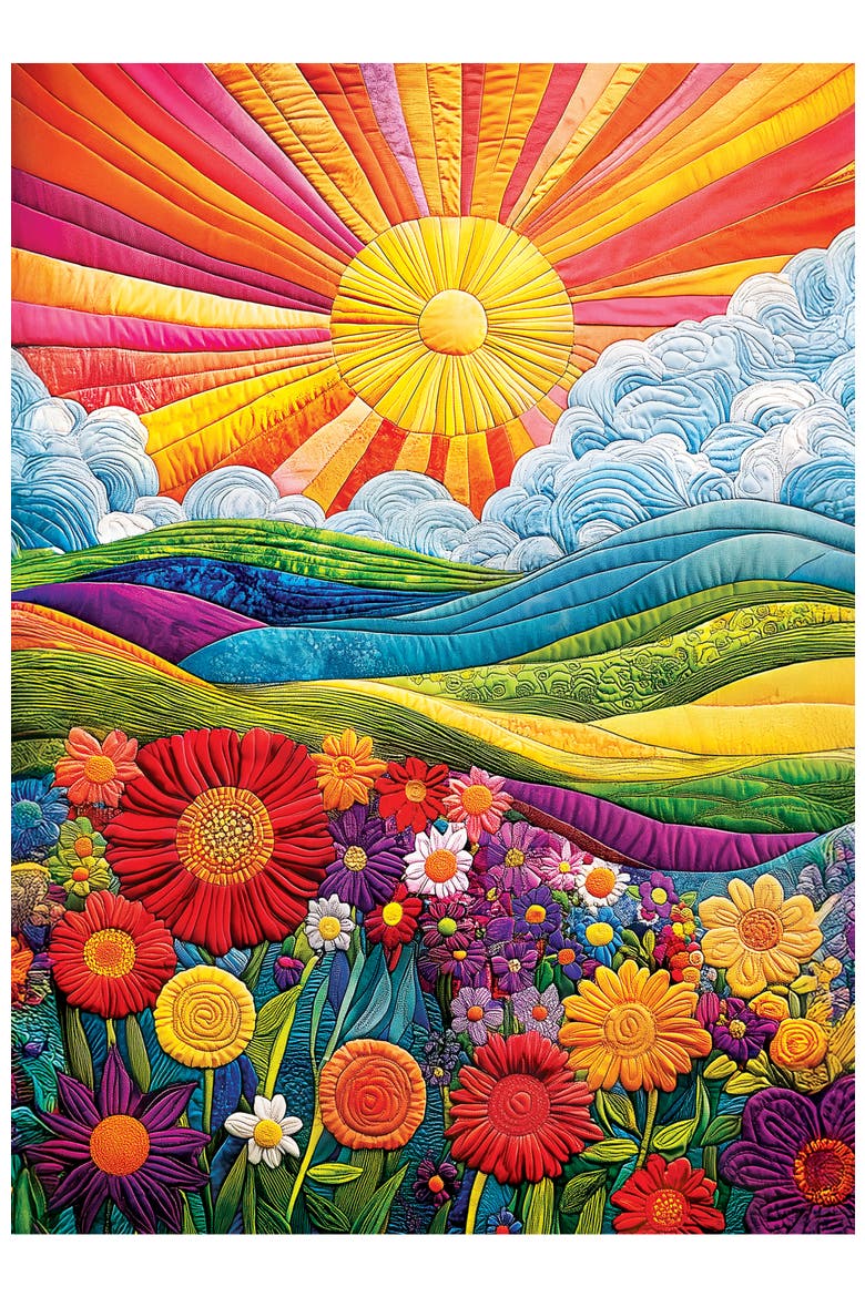 The Blooming Horizon 1000 Piece Puzzle, Alternate, color, Multicolor