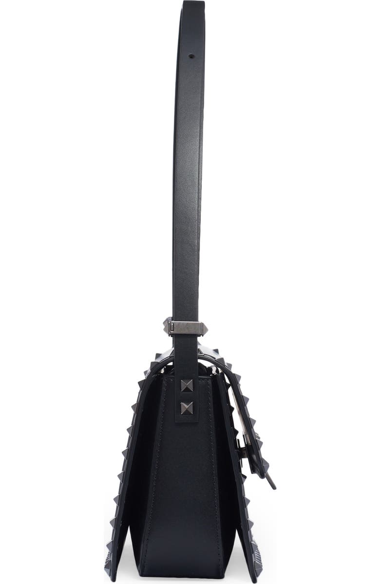 Valentino Garavani Rockstud23 Leather Shoulder Bag, Alternate, color, Nero