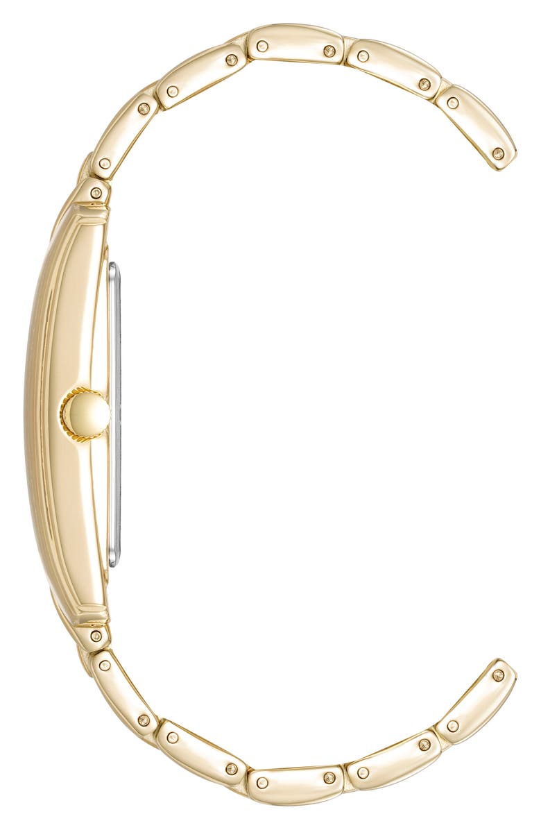 Anne Klein Three Hand Quartz Diamond Dial Bracelet Watch, 26mm x 37mm, Alternate, color,
