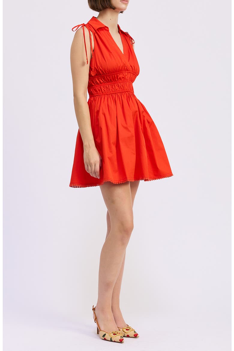 Emerson Poplin Minidress, Alternate, color, CHERRY TOMATO