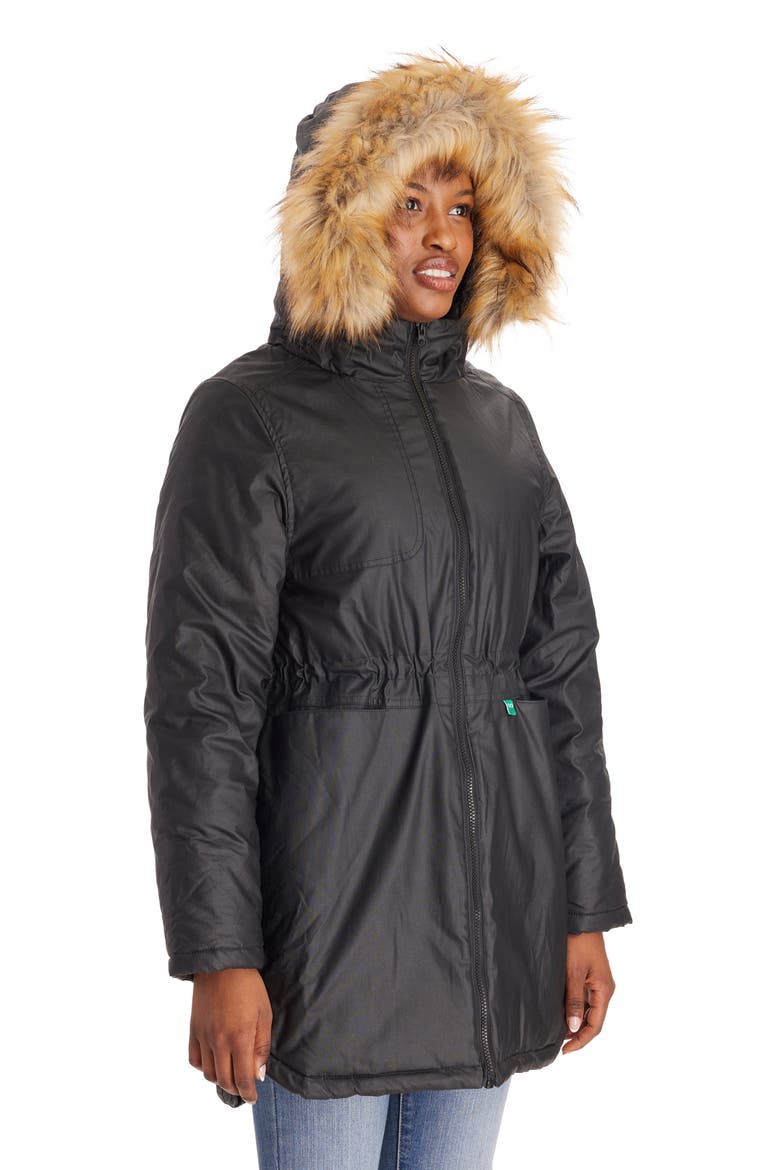 Sofia - Waxed Shell 3 in 1 Maternity Parka, Alternate, color, BLACK