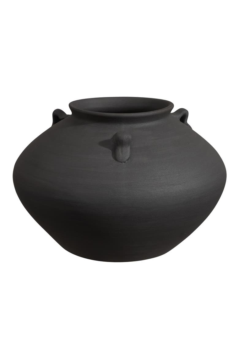 Terracotta Vase, Main, color, BLACK