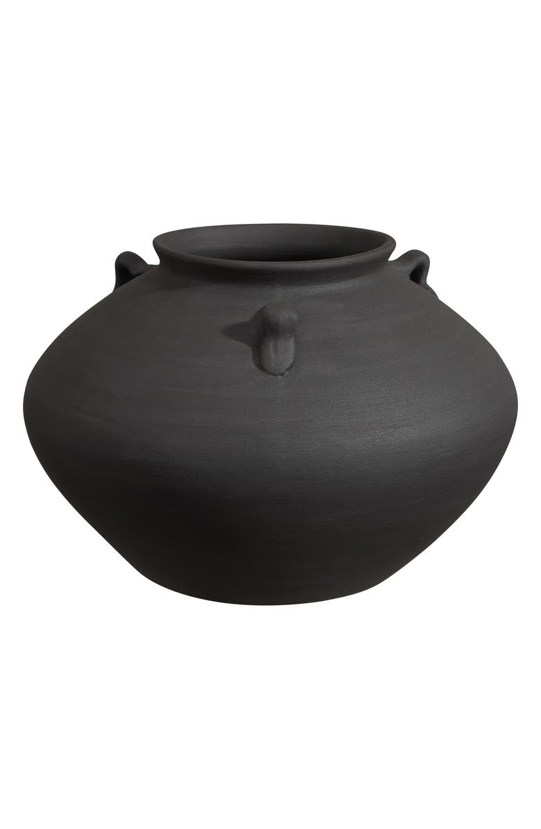 Renwil Terracotta Vase, Main, color, Black