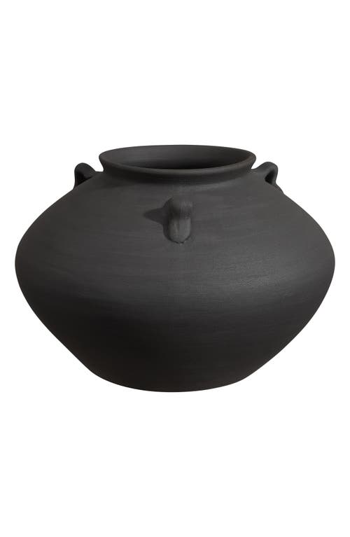Renwil Terracotta Vase In Black