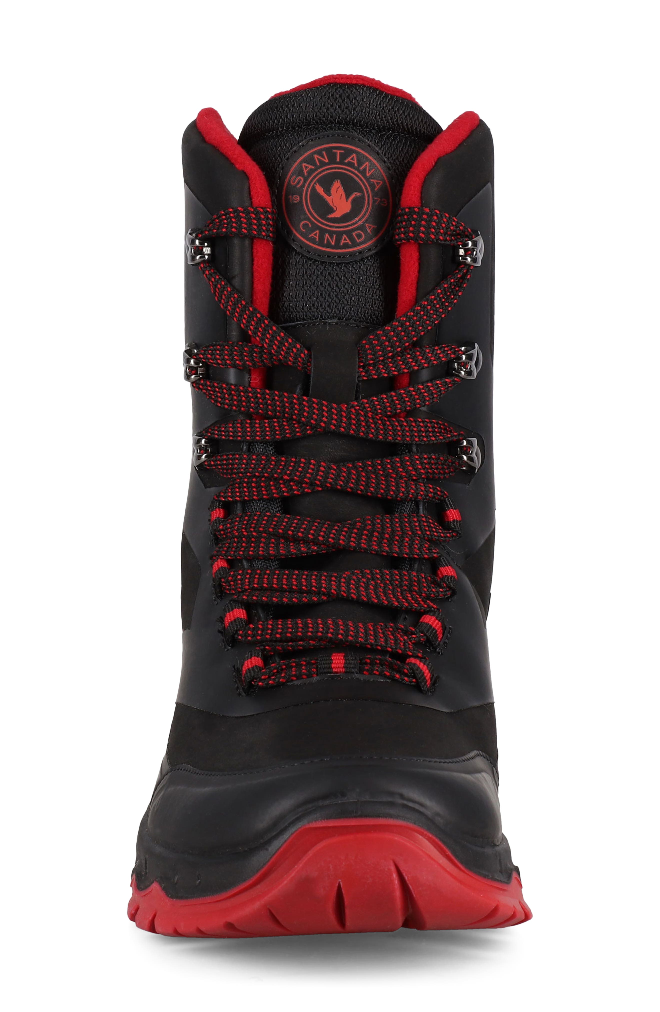 Santana Canada Tanya Waterproof Snow Boot, Alternate, color, Black Red