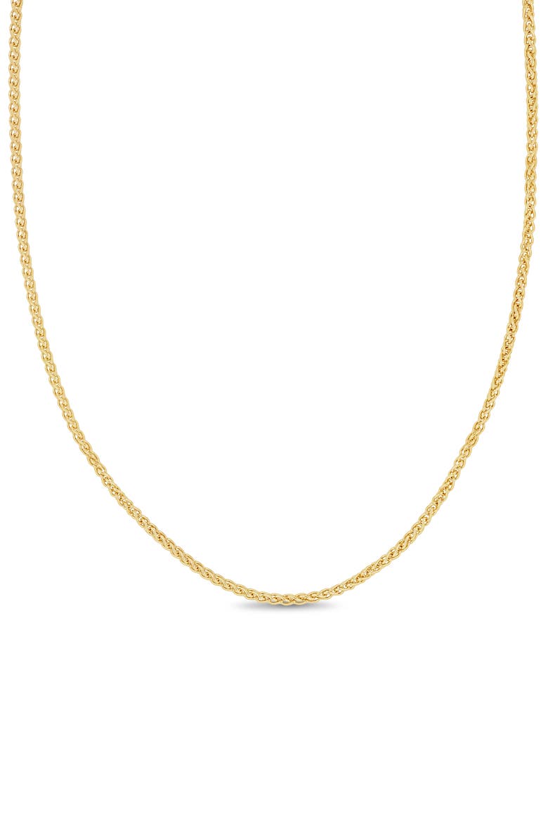 Bony Levy 14K Gold Wheat Chain Necklace, Main, color, 14Ky