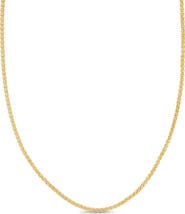 Bony Levy 14K Gold Wheat Chain Necklace, 2.1mm